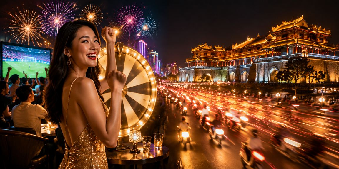 Không khí sôi động tại sự kiện rút thăm may mắn neon ban đêm tại Huế dành cho cộng đồng người chơi